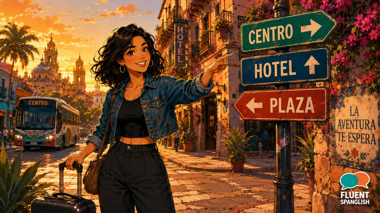 Practice Travel Spanish: Buses, Hotels, and Directions (Drills)