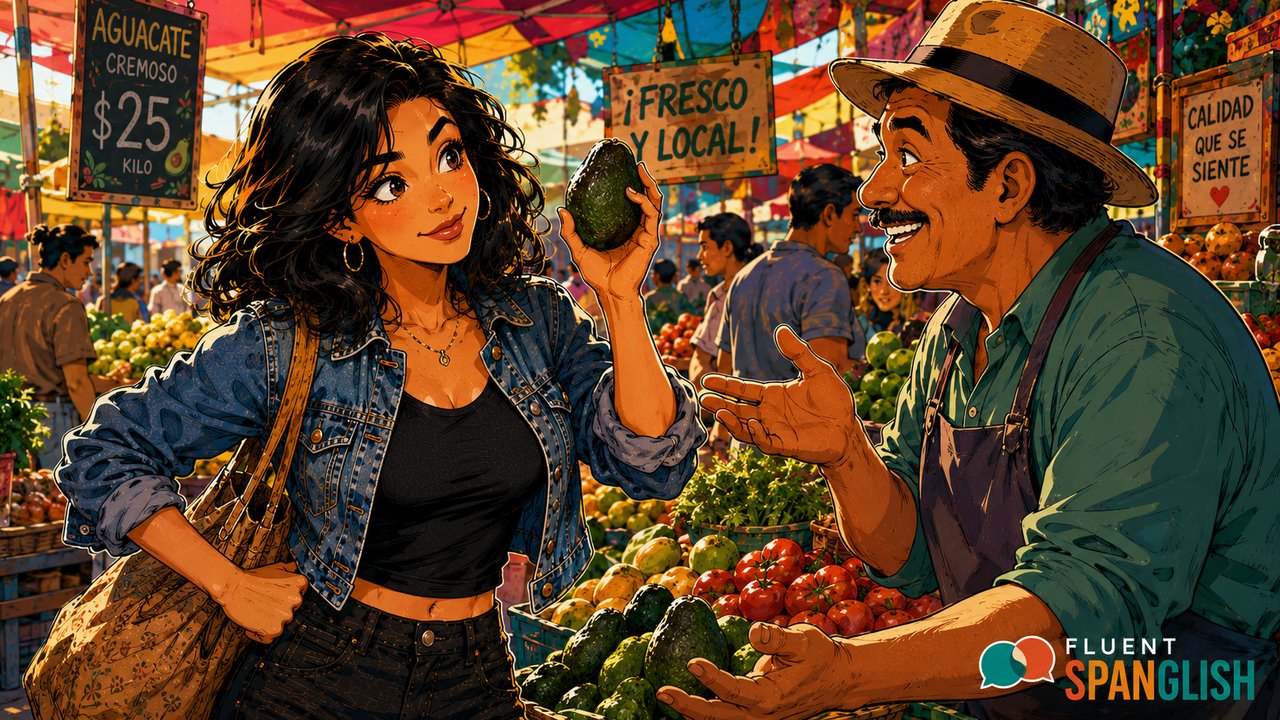 Spanish Practice for Markets, Food, Prices & Ordering (Drills)