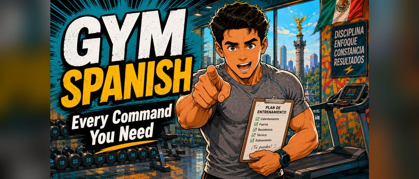 Fitness Spanish — Learn to Coach (or Follow) a Workout in Spanish — comic book preview