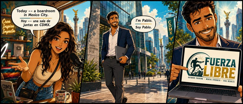 Practice Business Spanish: Pitch Investors in Mexico — comic book preview